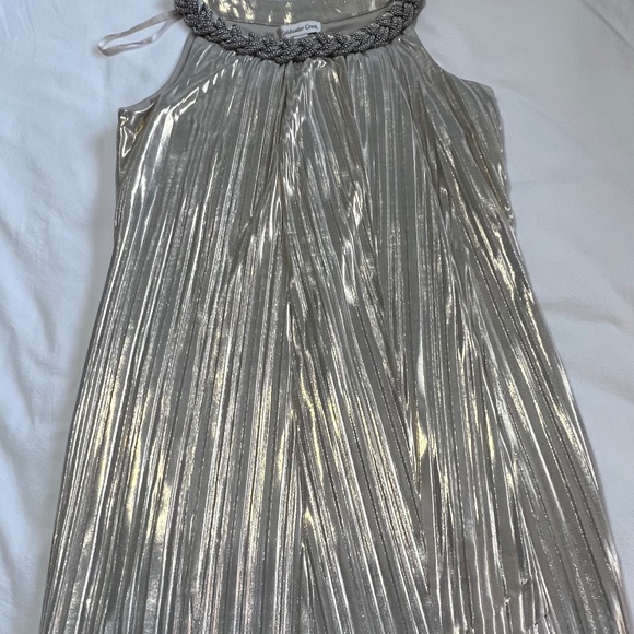 COLD WATER CREEK - GOLD DRESS SIZE 4 - Picture 6 of 7